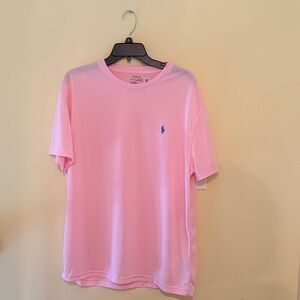 Mens Active Performanc3Polo by Ralph Lauren  Pink Short Sleeve Tee